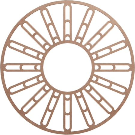 Ekena Millwork Hale Wood Fretwork Pierced Ceiling Medallion, Wood (Paint Grade), 30"OD x 10 7/8"ID x 3/8"T CMWP30X30X0375HHMF